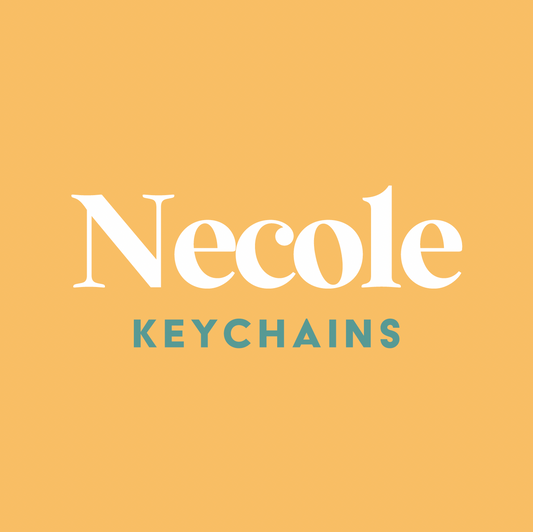 NECOLE | Black Pearl Acrylic Keychains